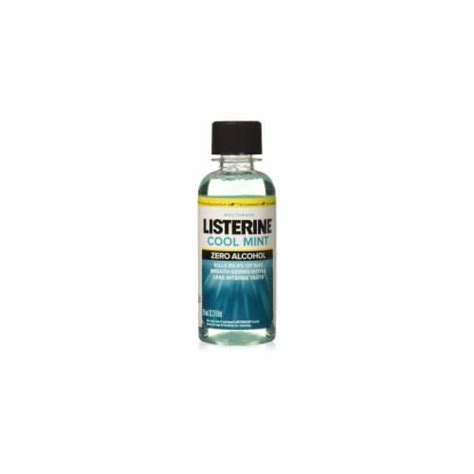 Listerine Cool Mint Zero Alcohol Mouthwash Oz Trial Size Pack Of