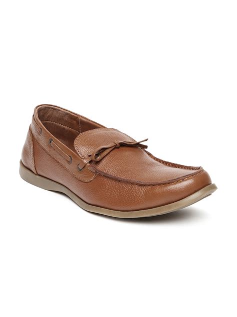 Buy Roadster Men Brown Leather Boat Shoes Casual Shoes For Men 1079758 Myntra