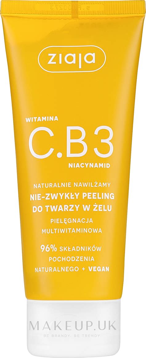 Face Gel Scrub Ziaja Vitamin C B Niacinamide Makeup Uk