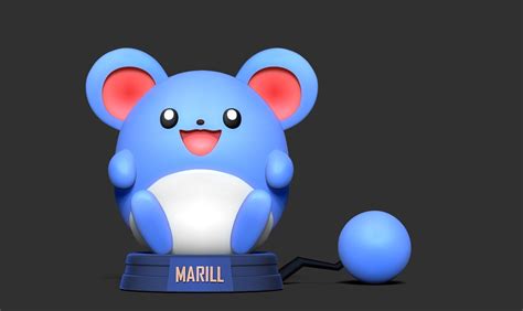 Artstation Marill Pokemon Fanart Resources