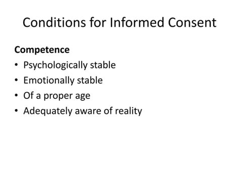 Autonomy And Informed Consent