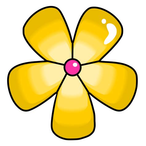 Yellow Flower Clipart 16775155 Png