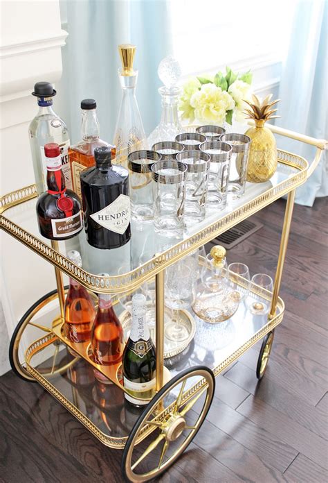 AM Dolce Vita: Vintage Bar Cart Styling