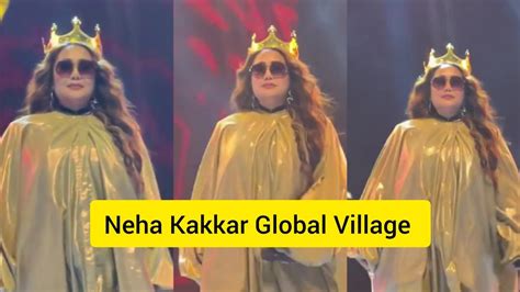 Neha Kakkar Gets Tribute In Global Village Uae Queen Entry Neha