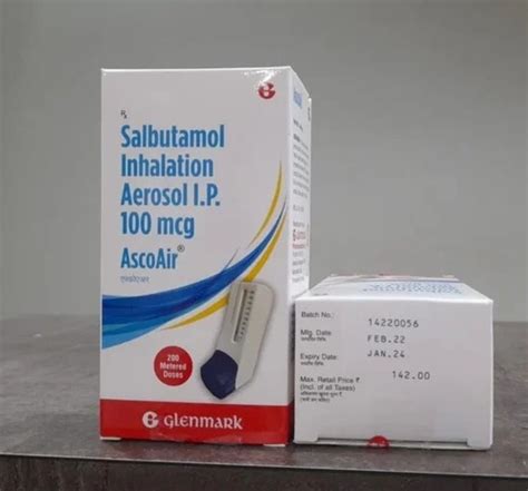 Salbutamol Inhaler Aerosol Ip Mcg At Rs Piece Cipla Asthma