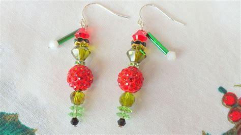 Grinch Earrings Swarovski Earrings Christmas Earrings Christmas