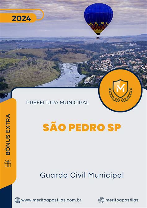 Apostila Guarda Civil Municipal Prefeitura de São Pedro SP 2024