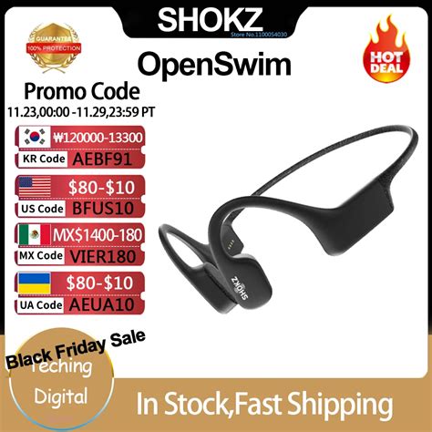 Original Shokz Openswim S Bone Conduction Gb Mp Music Player Ip