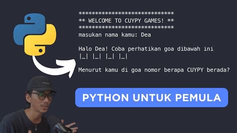 SESI 1 Belajar Python Prakter Dasar YouTube