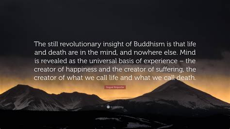 Sogyal Rinpoche Quote The Still Revolutionary Insight Of Buddhism Is