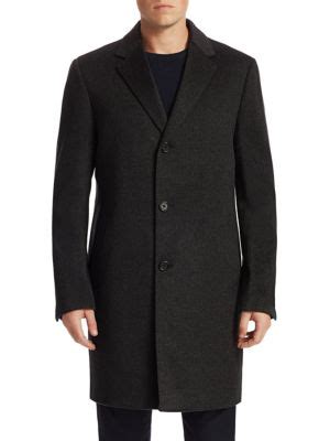 Saks Fifth Avenue Buttoned Cashmere Topcoat On SALE Saks OFF 5TH