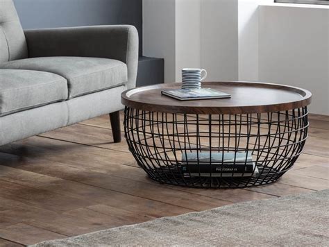 Julian Bowen Smithson Walnut Effect And Black Storage Coffee Table