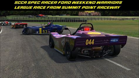 SCCA Spec Racer Ford Weekend Warriors League Race From Summit Point