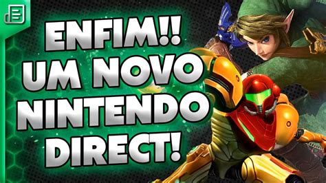 GLÓRIA Novo NINTENDO DIRECT anunciado pra AMANHÃ YouTube