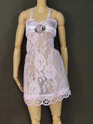 New Pink Nightgown Babydoll Lace Gown Lingerie Barbie Fashion Clothes Accessory Ebay
