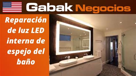 Como reparar luz LED interna de espejo del baño YouTube