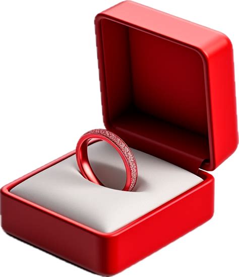 Ai Generated Red Ring Box Png 35460030 Png