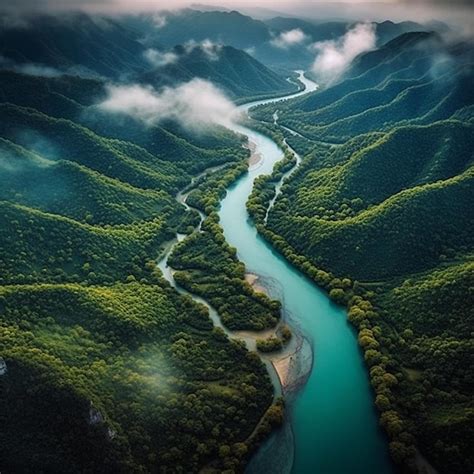 Premium Ai Image Wonderful River Landscapes