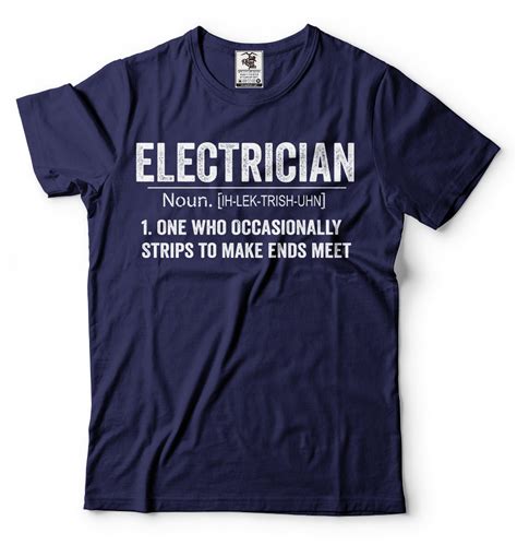 Electrician T-shirt Funny Electrician Definition Occupation | Etsy