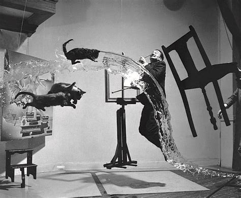 Salvador Dal Surrealism Dal Atomicus Philippe Halsman Black