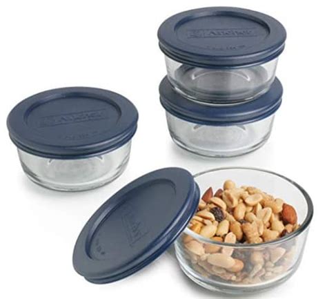 Anchor Hocking Classic Glass Food Storage Containers with Lids, (Set of ...