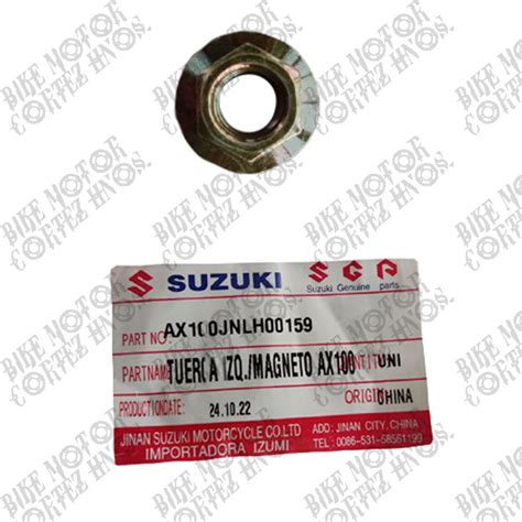 Bike Motor Cortez Hnos Tuerca Izquierda Magneto Suzuki Ax100 JNLH00159