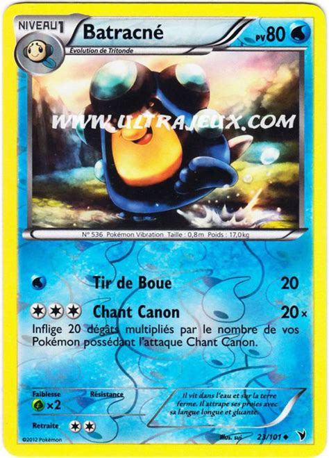 Batracné 23 R 99 Carte Pokémon Cartes à l Unité Français UltraJeux