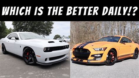 Shelby Gt Vs Dodge Challenger Srt Hellcat Performance And