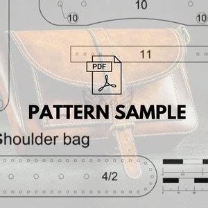 Leather Bag Pattern Leather Shoulder Bag Pattern Leather - Etsy