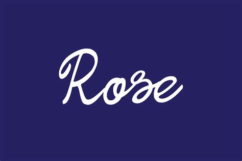 Rose Fonts Shmonts
