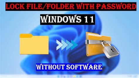 How To Set Password To Folder In Windows 11 Folder Lock In Windows