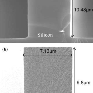 Sem Cross Section Of An Imprint Performed With Ormocore Using A