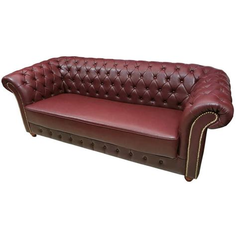 Red Leather Chesterfield Sofa Bed Cabinets Matttroy