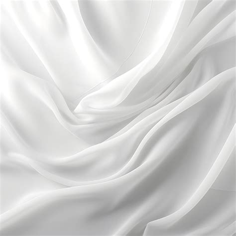 Premium Ai Image Rippled White Satin Fabric Texture Background