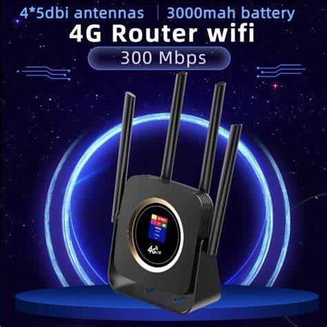 TIANJIE 4G Wifi Router Sim Card Wireless Modem CPE LTE Network Hotspot