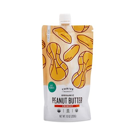 Organic Peanut Butter Crunchy | Thrive Market