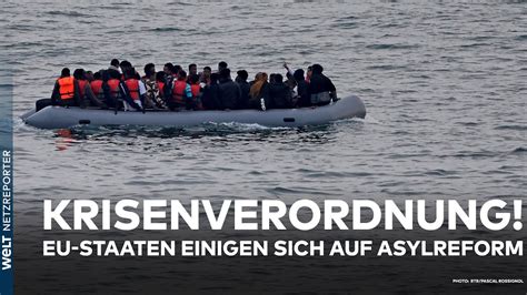 DEUTSCHLAND Migration Krisenverordnung EU Staaten verständigen sich