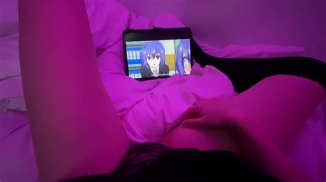 Ultra Kinky Gal Jerks And Eyeing Hentai Until Cum Bashful Moans