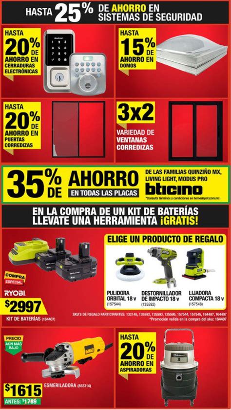 Folleto The Home Depot Hot Sale V Lido Al De Junio