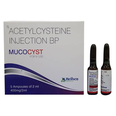 2ml Acetylcysteine Injection Bp 400 Mg Grade Medical At Best Price In