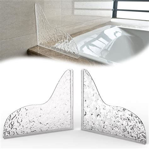 Honitra Bathtub Splash Guard 2 Pcs Shower Splash Guard