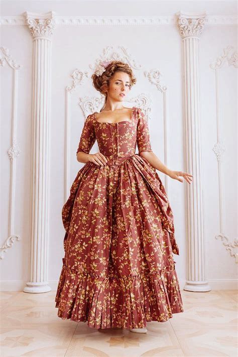 Robe A La Polonaise Woman Gown Th Century Europe Robe Du Me