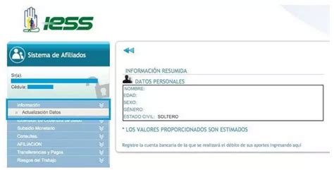 Registrar Cuenta Bancaria En El IESS Por Internet 2024 Brenp