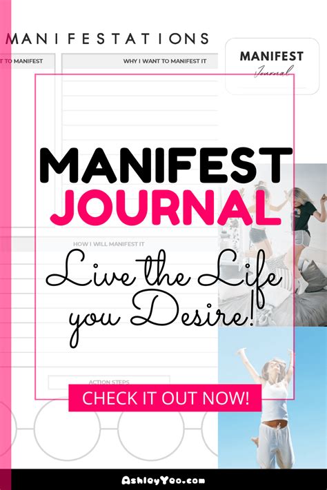 Unlock Your Dreams With Manifest Journal Ashley Yeo