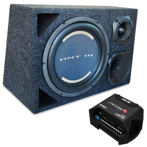 Caixa Som Automotivo Trio Sub 12 Pol 200w Rms Hiken + Módulo - Caixa de ...