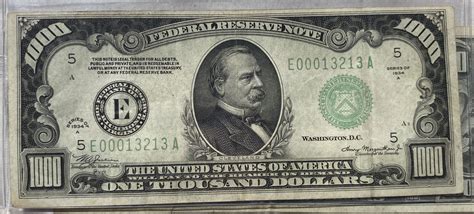 Just purchased an old US Currency collection with $1000 and $500 notes ...