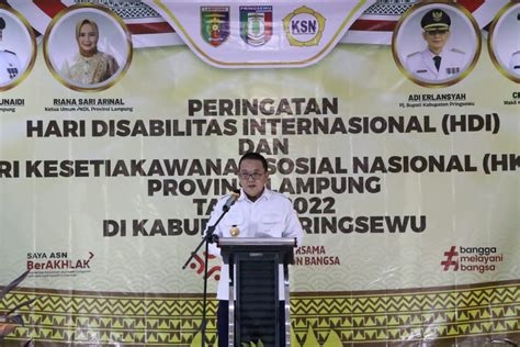 Peringatan Hari Disabilitas Internasional Dan Hksn Gubernur