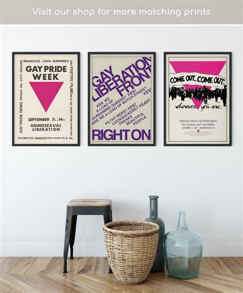 Retro Gay Poster Gay Pride Poster Gay Liberation Front Poster Gay