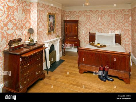 Regency Period Dolls House Showing The Miniature Interiors And