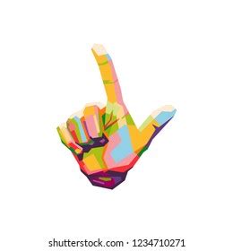 10,963 L Hand Sign Images, Stock Photos & Vectors | Shutterstock